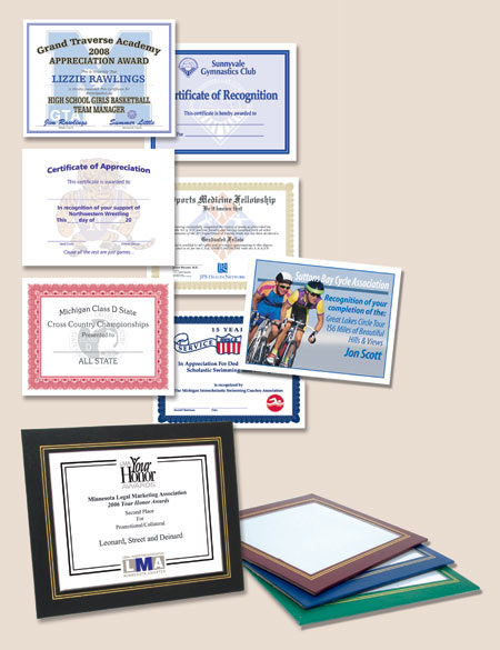 Certificates